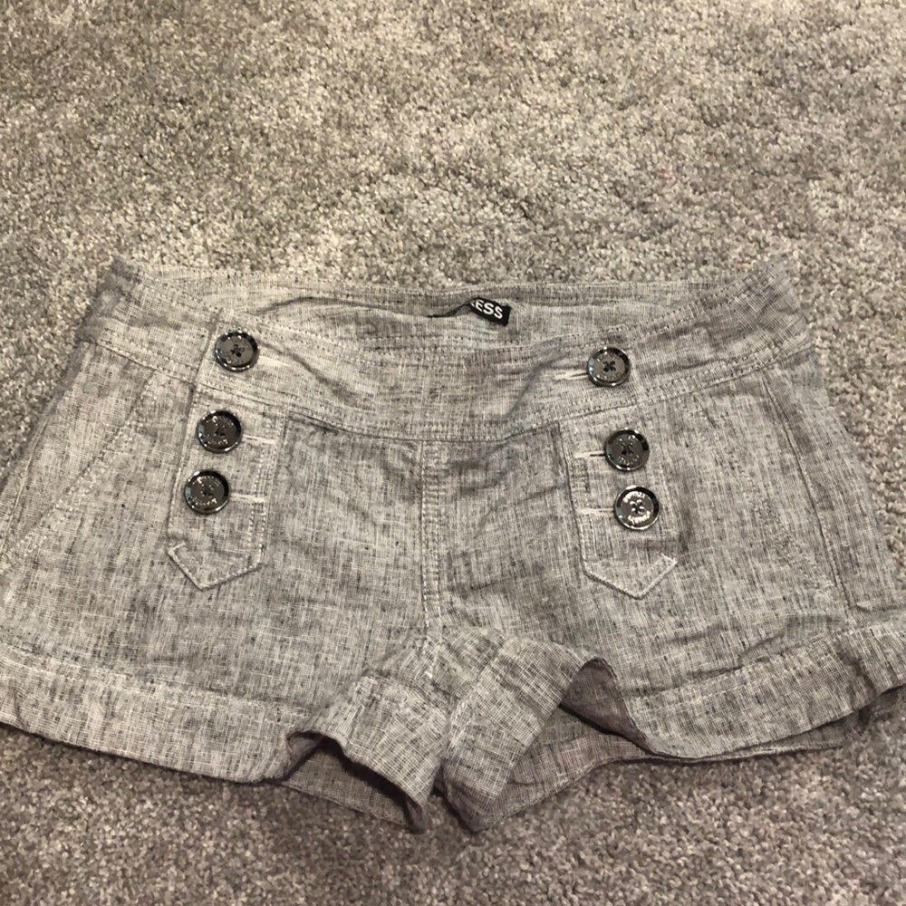 Express linen blend shorts